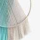 Contrast Fringe Round Macrame Wall Hanging