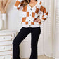 Double Take Button-Up V-Neck Dropped Shoulder Cardigan