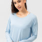 Breathable Round Neck Dropped Shoulder Top