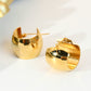 18K Gold Plated C-Hoop Earrings