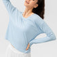 Breathable Round Neck Dropped Shoulder Top