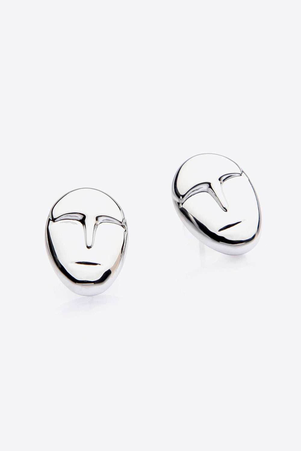 Abstract Face Figure Stud Earrings