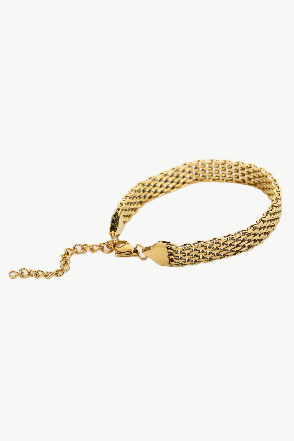 Allie 18K Gold-Plated Wide Chain Bracelet