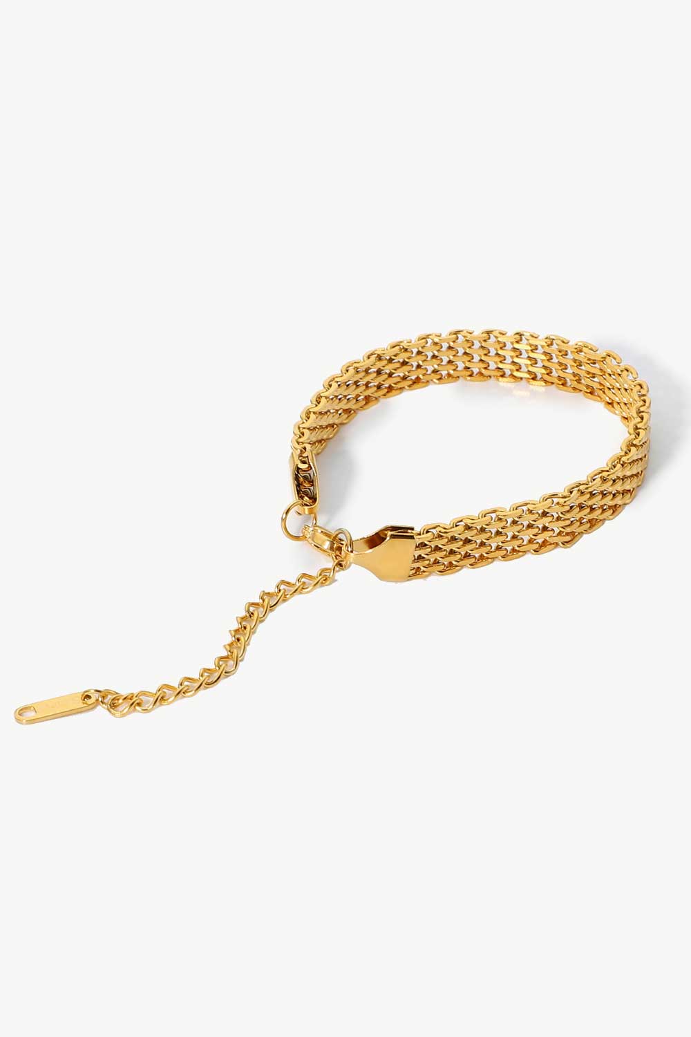 Allie 18K Gold-Plated Wide Chain Bracelet