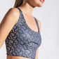 Rae Mode Full Size Printed Crisscross Back Sports Bra