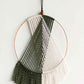 Contrast Fringe Round Macrame Wall Hanging