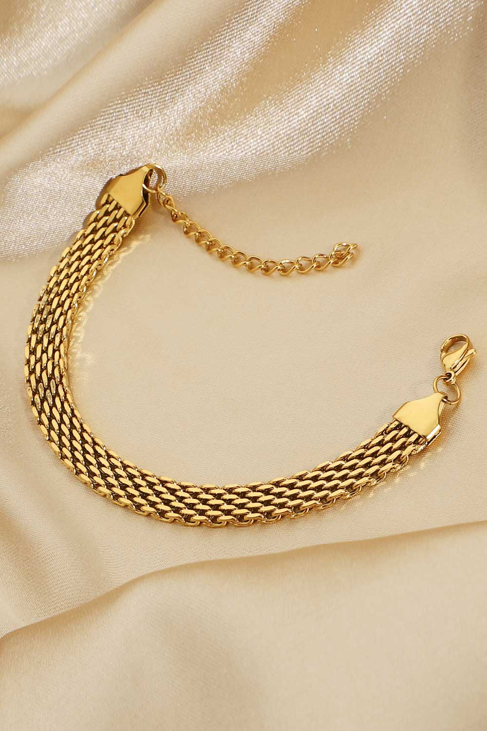 Allie 18K Gold-Plated Wide Chain Bracelet