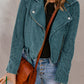 Scarlett Belted Zip-Up Corduroy Jacket