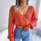 Heather Ribbed Crop Sweater