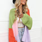Tracy Color Block Cardigan Sweater