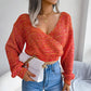 Heather Ribbed Crop Sweater