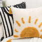 Sun Graphic Tassel Pillow Cover