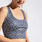 Rae Mode Full Size Printed Crisscross Back Sports Bra