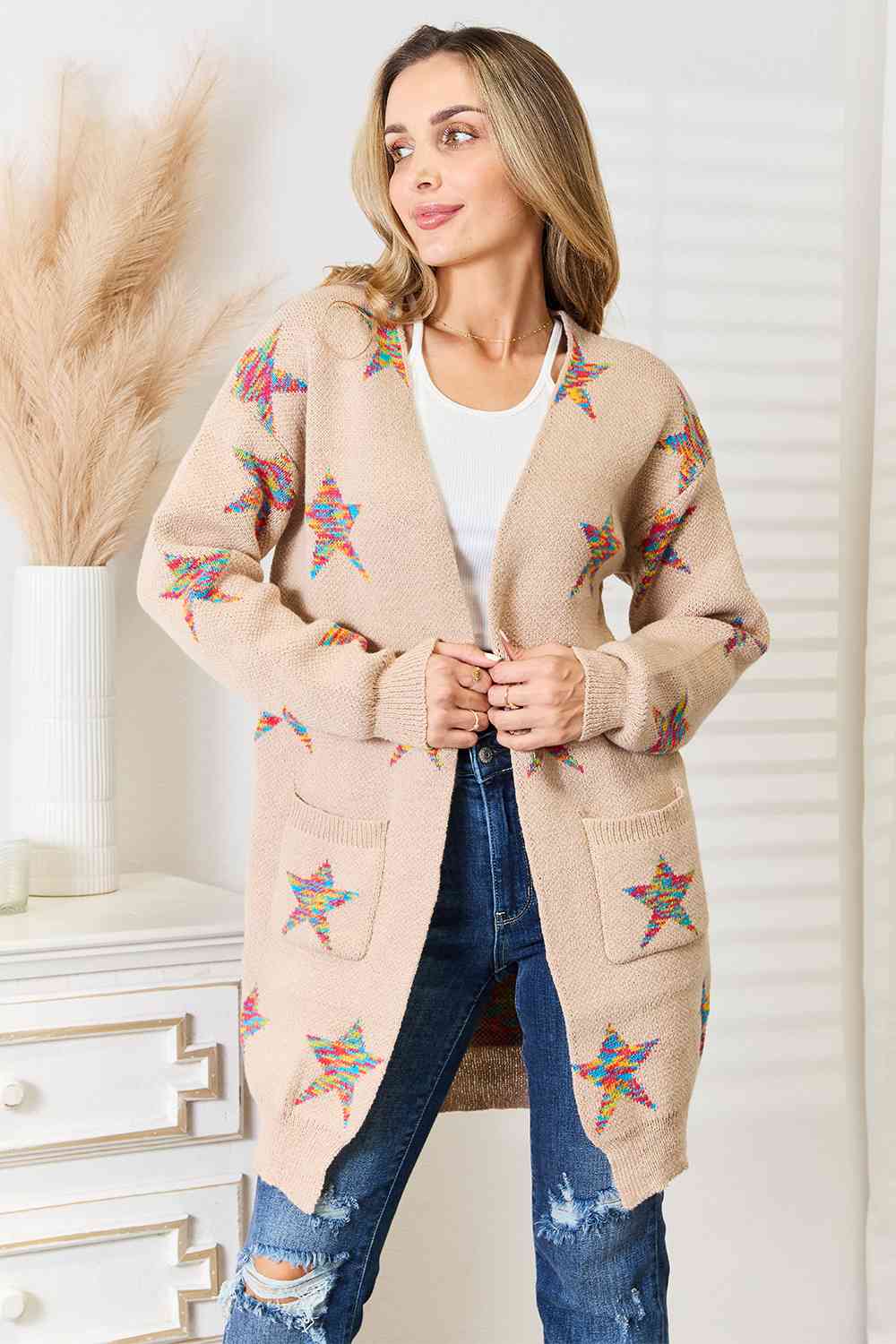 Star Pattern Cardigan