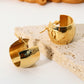 18K Gold Plated C-Hoop Earrings