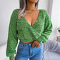 Heather Ribbed Crop Sweater