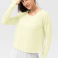 Breathable Round Neck Dropped Shoulder Top